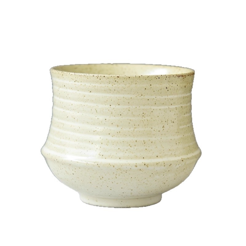 Set de cești de cafea din ceramică cu farfurioare, stil retro, cană pictată manual