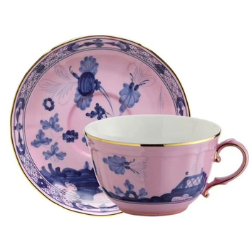 Ginor 1735 Artă Orientală cană de cafea și cană de lapte – veselă de masă cu lux discret, set complet