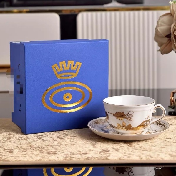 Ginor 1735 Artă Orientală cană de cafea și cană de lapte – veselă de masă cu lux discret, set complet