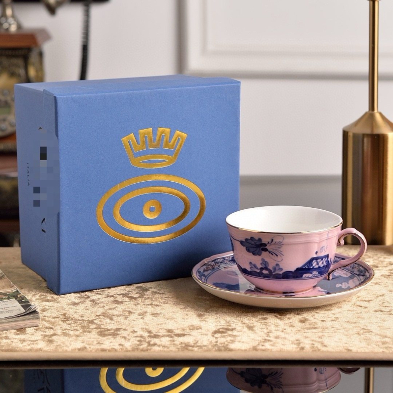 Ginor 1735 Artă Orientală cană de cafea și cană de lapte – veselă de masă cu lux discret, set complet