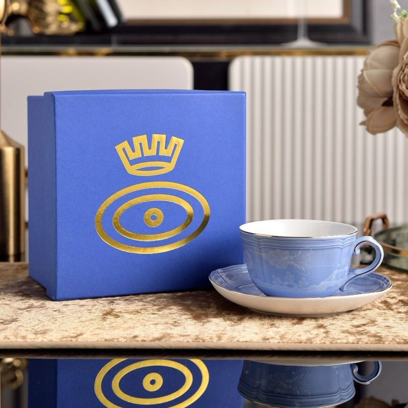 Ginor 1735 Artă Orientală cană de cafea și cană de lapte – veselă de masă cu lux discret, set complet