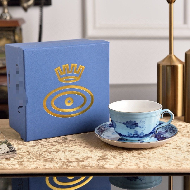 Ginor 1735 Artă Orientală cană de cafea și cană de lapte – veselă de masă cu lux discret, set complet