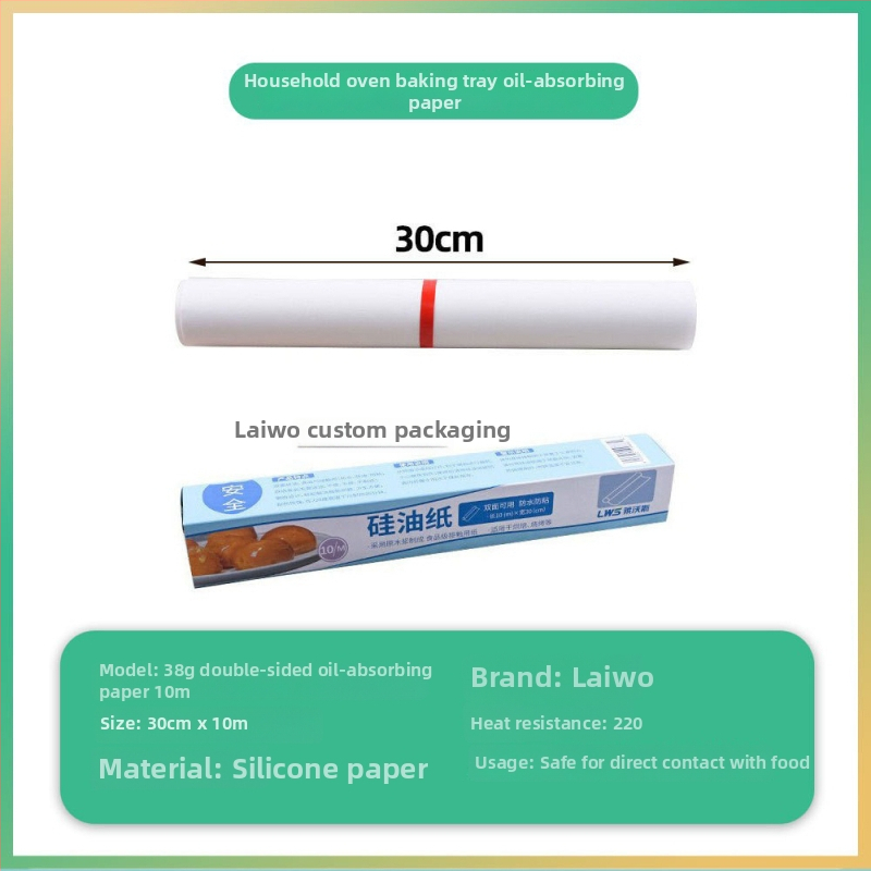 Levos hârtie de copt, calitate alimentară, acoperire cu silicon, hârtie pergament crem/off-white, absorbantă de ulei, rezistentă la temperaturi înalte