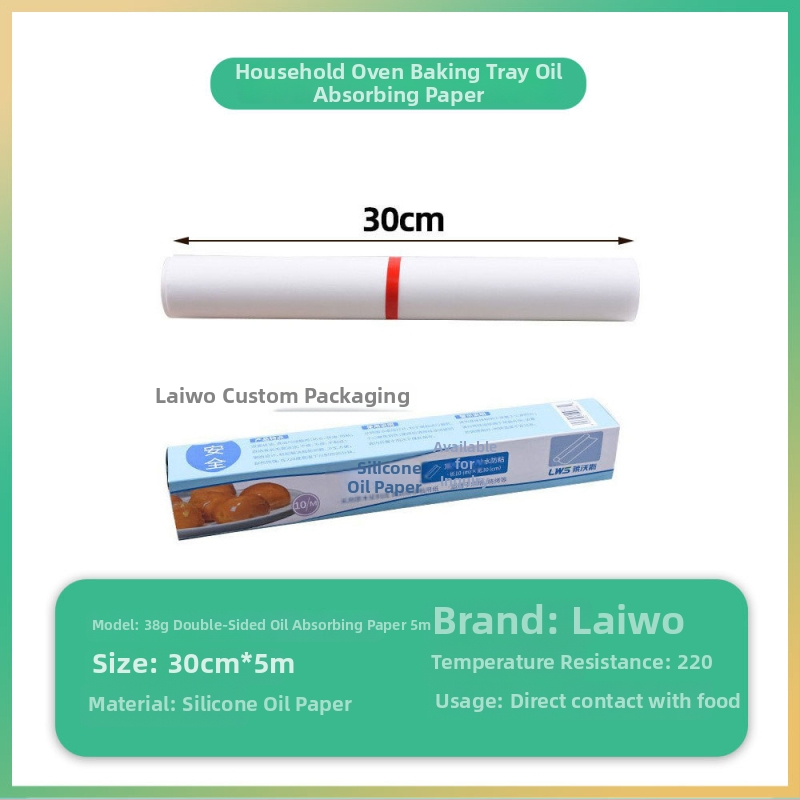 Levos hârtie de copt, calitate alimentară, acoperire cu silicon, hârtie pergament crem/off-white, absorbantă de ulei, rezistentă la temperaturi înalte