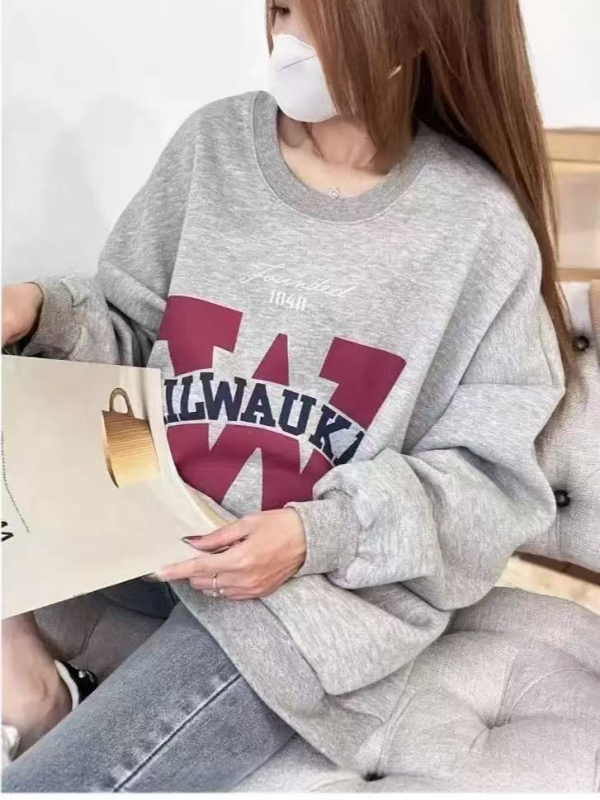 Koreai stílusú laza szabású kapucnis fleece felső női plusz méret, téli 2025