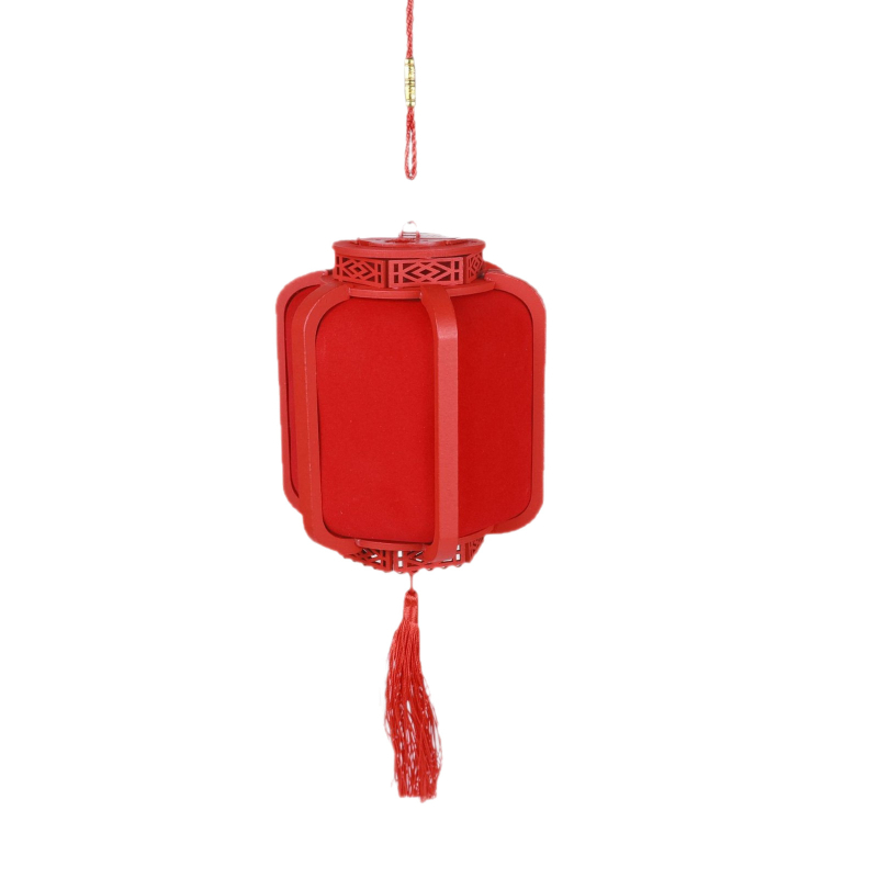 Felinar mic din lemn pentru Anul Nou și Festivalul Primăverii, rotund, din lemn, cu simbol de binecuvântare, proiecție și iluminare, portabil, mic felinar de palat, produs finit