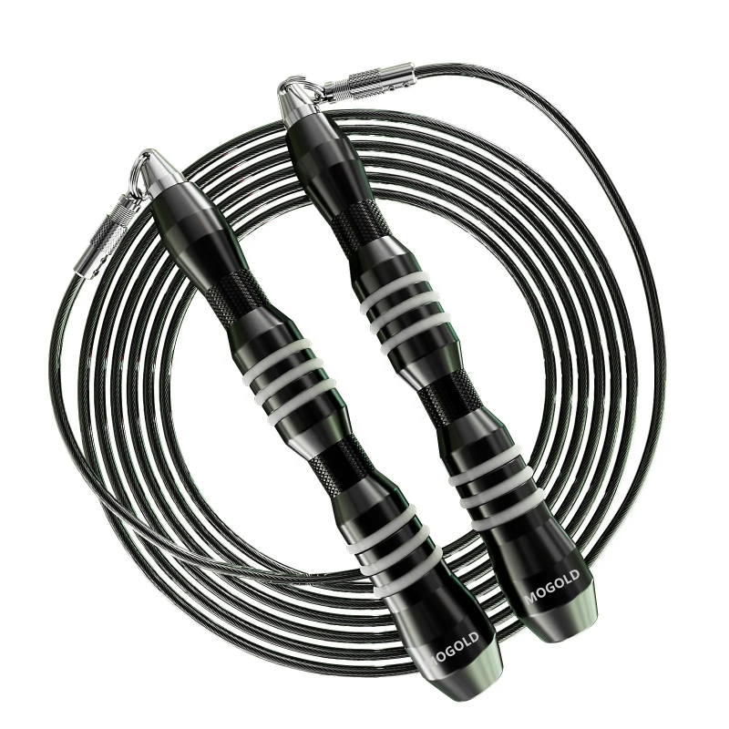 Užad za preskakanje od aluminijske legure s dvostrukim užetom, ručke 3/5 mm, čelično vlakno, visokoprecizni ležajevi za natjecanja