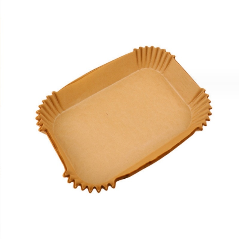 Hârtie de copt din silicon pentru friteuză cu aer, dreptunghiulară, calitate alimentară, antiaderentă, covoraș pentru gătit 40 g/m²