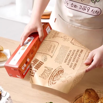 Hârtie de copt din silicon cu absorbție de ulei pentru alimente, potrivită pentru cuptor cu aer și cuptor obișnuit – pâine, prăjituri și sandwichuri