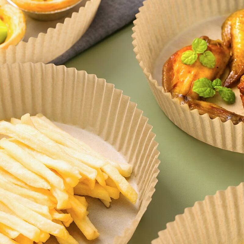 Camellia Hârtie pentru friteuză cu aer, acoperire din silicon, hârtie de copt pentru cuptor, calitate alimentară