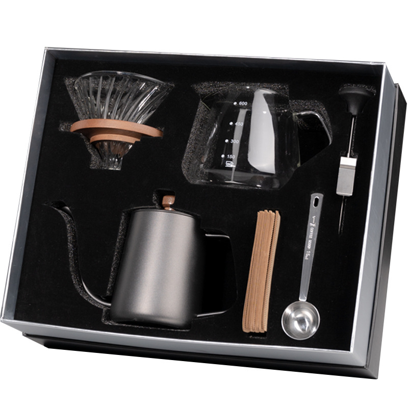 Set premium de cafea pentru acasă, în stil american, cu cântar, ustensile pentru cafea și oală de cafea, cadou de afaceri