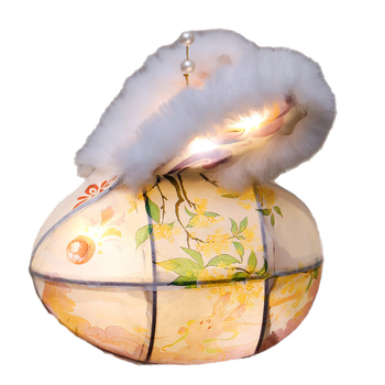 Fenar pentru Festivalul Luminilor, Fenar cu iepuraș, Kit DIY pentru lucrări manuale, Iepuraș portabil din jad pentru copii, Model nou pentru decor de Anul Nou
