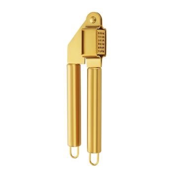 Presă de usturoi din oțel inoxidabil cu acoperire colorată, zdrobitor multifuncțional manual, curățător și clips pentru usturoi, pentru uz casnic