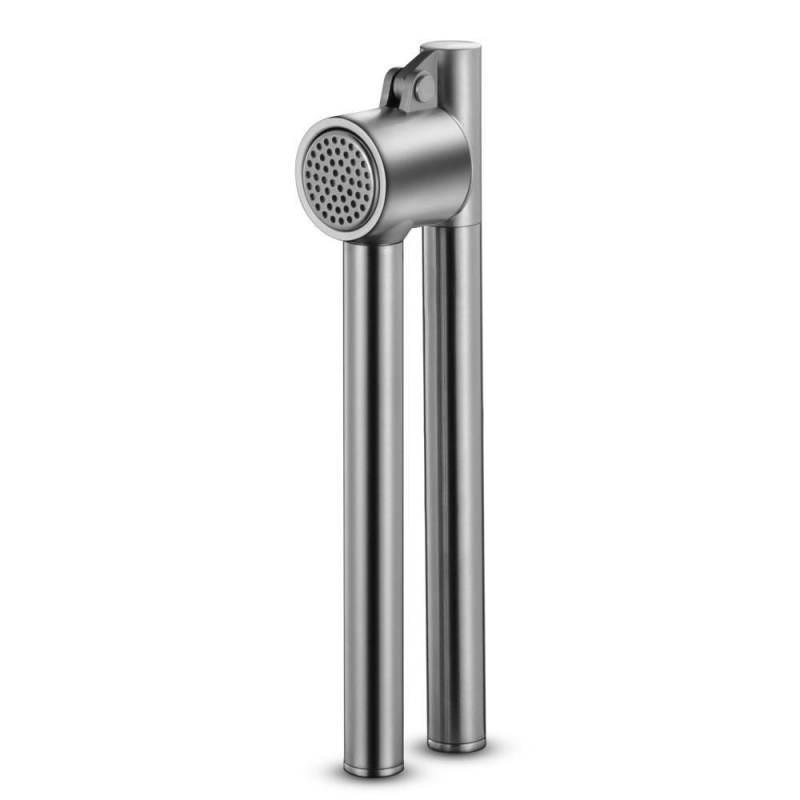 Presă de usturoi extensibilă din oțel inoxidabil, cu decojit și dispozitiv pentru pastă de usturoi – accesoriu de bucătărie