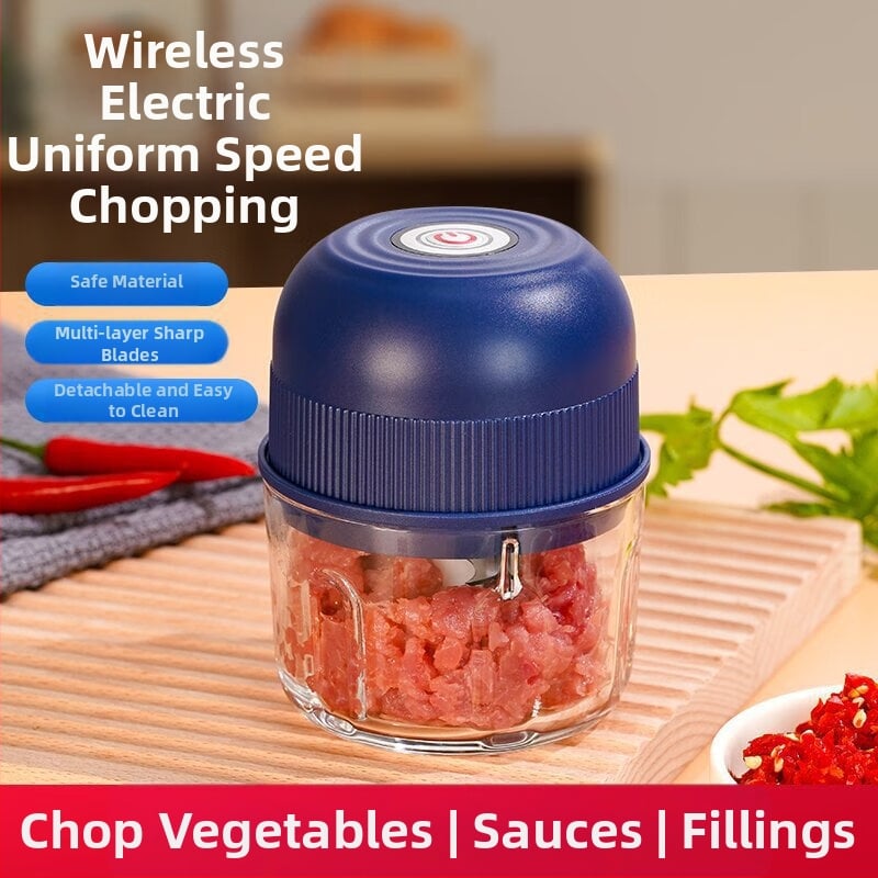 Zdrobitor electric de usturoi, procesor de bucătărie, măcinător de carne compact, fără fir