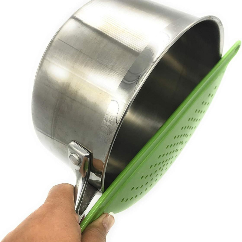 Placă de scurgere din plastic pentru bucătărie, cu filtru pentru fructe și legume, filtru pentru tăiței, protecție împotriva vărsării