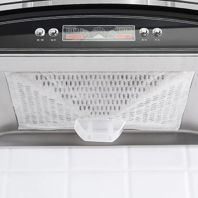 Clean Energy Membrană de filtrare a fumului de ulei, Hârtie absorbantă pentru ulei, Bumbac filtrant nețesut, Autocolant rezistent la ulei, Plasă de filtrare din bumbac, Hârtie de ulei – 12 foi