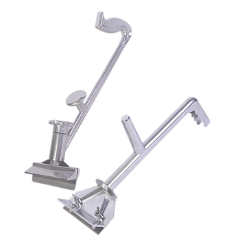 Spatulă comercială pentru grătar, mâner lung din aluminiu, pentru gătit pe placă de fier