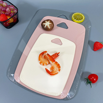 Set portabil din plastic, trei bucăți de tocătoare cu două fețe, în stil nordic, pentru bucătărie