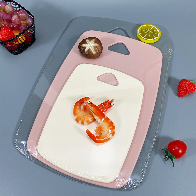 Set portabil din plastic, trei bucăți de tocătoare cu două fețe, în stil nordic, pentru bucătărie