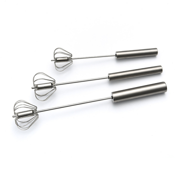 Bețișor de amestecat ouă din oțel inoxidabil, manual, cu cap rotativ, instrument de bucătărie pentru coacere, disponibil în dimensiuni de 10, 12 sau 14 inch