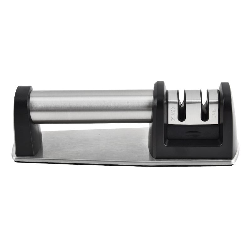 Zatoare de cuțite cu două etape, mâner din lemn, pentru uz casnic, cu tijă ceramică din oțel tungsten