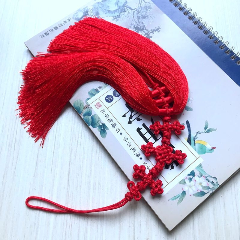 Pandantiv nod chinezesc, nou stil, cu decor Hanfu și accesorii de țesut din Wenwan jade