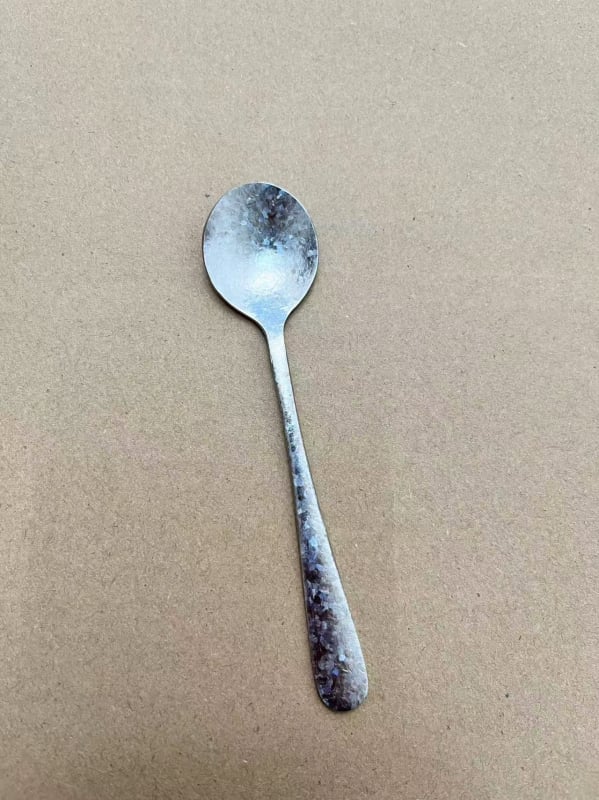 Lingură mini de cafea din titan pur, elegantă pentru amestecare, lingură pentru desert, condimente și pudră