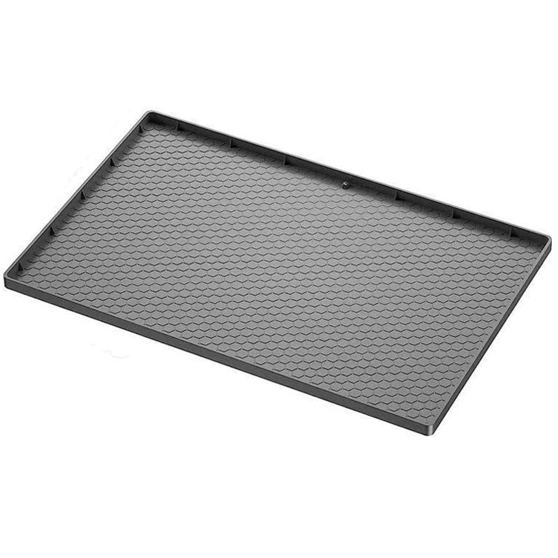 Covoraș de chiuvetă din silicon, în formă de diamant, 58×44 cm, anti-pete, anti-ulei, drenaj, pentru dulap mic