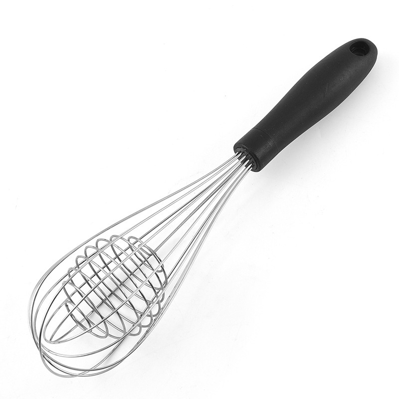 Bețișor pentru ouă din oțel inoxidabil, mâner TPR, 12 inch