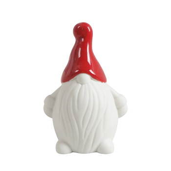 Figurină ceramică de Crăciun pentru un bărbat în vârstă, pentru vitrină și decor de scenă festiv