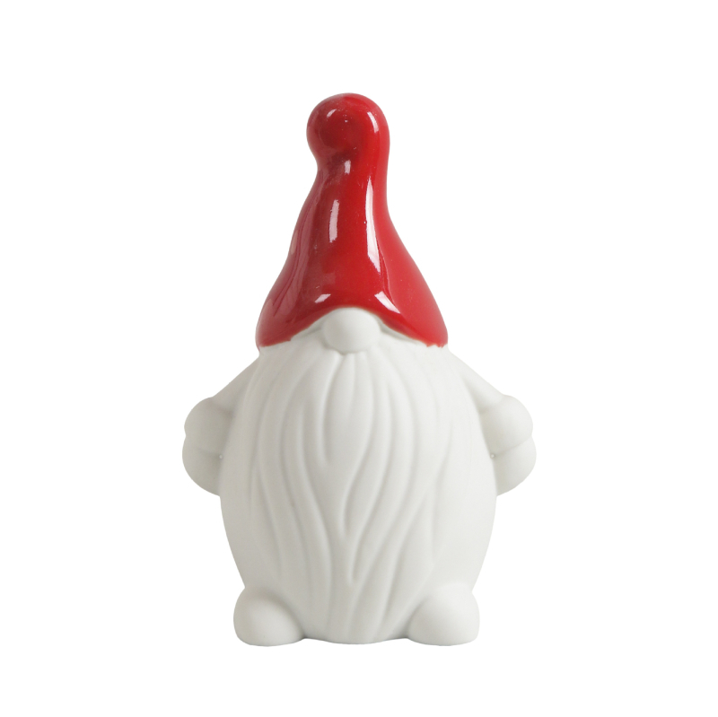 Figurină ceramică de Crăciun pentru un bărbat în vârstă, pentru vitrină și decor de scenă festiv