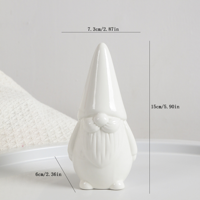 Figurină ceramică de Crăciun pentru un bărbat în vârstă, pentru vitrină și decor de scenă festiv