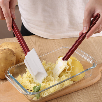 Set de 3 spatule din silicon rezistente la temperaturi înalte pentru coacere – spatulă pentru unt și cremă