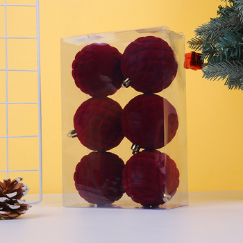 Glob roșu de Crăciun, pictat, decor DIY pentru brad și geam