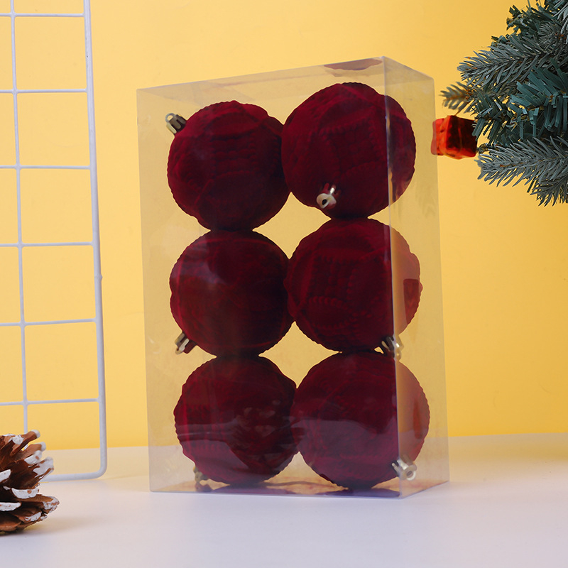 Glob roșu de Crăciun, pictat, decor DIY pentru brad și geam