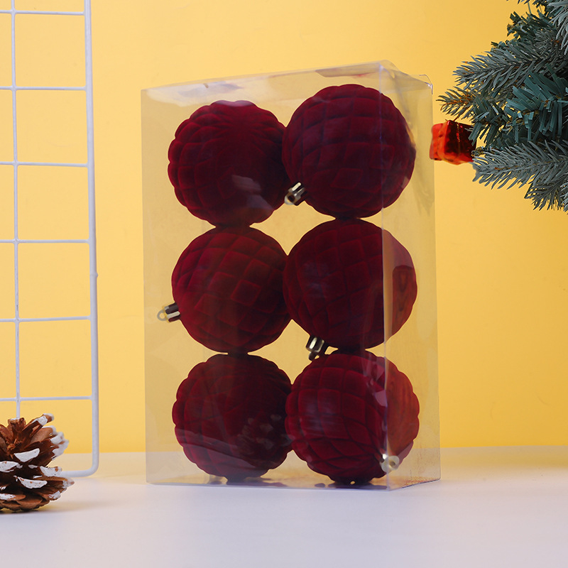 Glob roșu de Crăciun, pictat, decor DIY pentru brad și geam