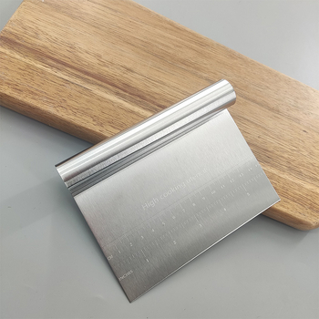 Spatulă pentru aluat din oțel inoxidabil cu scară – pentru aluat, tăiței și paste