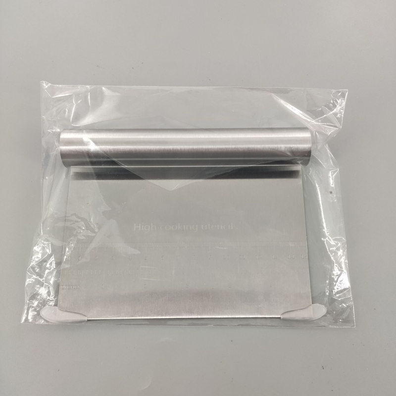 Spatulă pentru aluat din oțel inoxidabil cu scară – pentru aluat, tăiței și paste