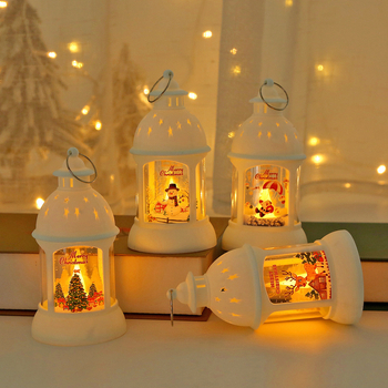 Lampă decorativă de atmosferă pentru birou, felinar LED retro, pandantiv portabil, lampă de veghe, cadou de Ajunul Crăciunului