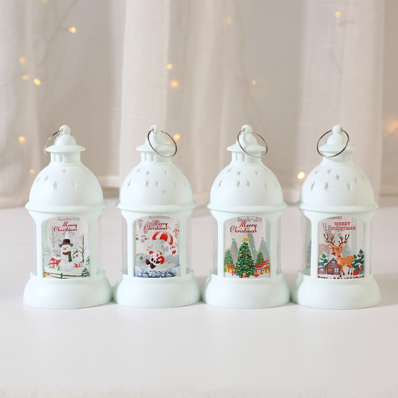 Lampă decorativă de atmosferă pentru birou, felinar LED retro, pandantiv portabil, lampă de veghe, cadou de Ajunul Crăciunului