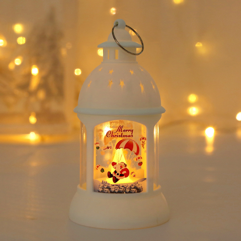 Lampă decorativă de atmosferă pentru birou, felinar LED retro, pandantiv portabil, lampă de veghe, cadou de Ajunul Crăciunului