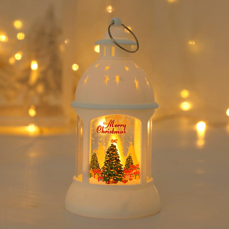 Lampă decorativă de atmosferă pentru birou, felinar LED retro, pandantiv portabil, lampă de veghe, cadou de Ajunul Crăciunului