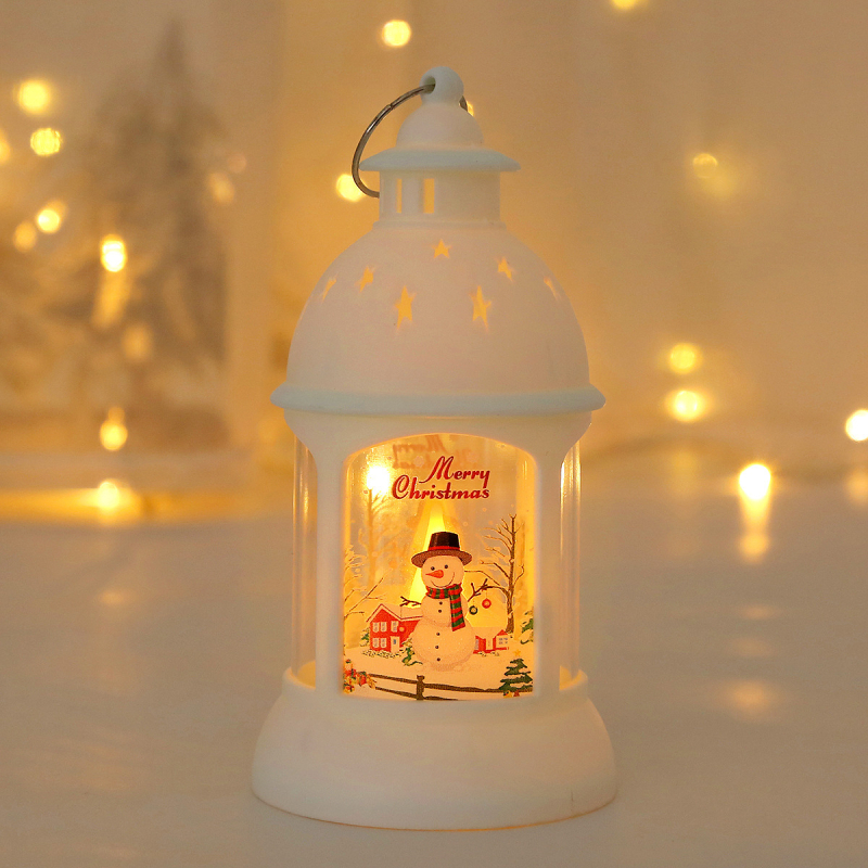 Lampă decorativă de atmosferă pentru birou, felinar LED retro, pandantiv portabil, lampă de veghe, cadou de Ajunul Crăciunului