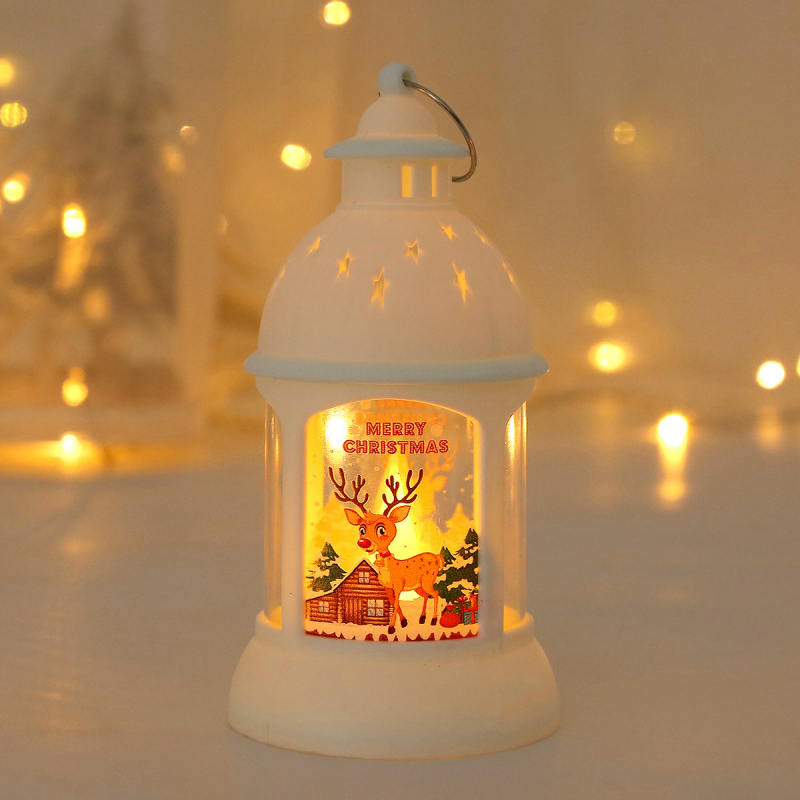 Lampă decorativă de atmosferă pentru birou, felinar LED retro, pandantiv portabil, lampă de veghe, cadou de Ajunul Crăciunului