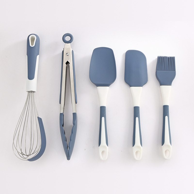 Set spatule din silicon – spatule rezistente la temperaturi înalte pentru prăjituri și creme, ustensile de bucătărie pentru coacere
