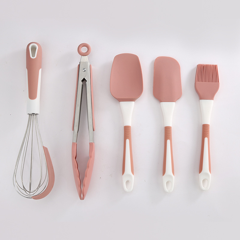 Set spatule din silicon – spatule rezistente la temperaturi înalte pentru prăjituri și creme, ustensile de bucătărie pentru coacere