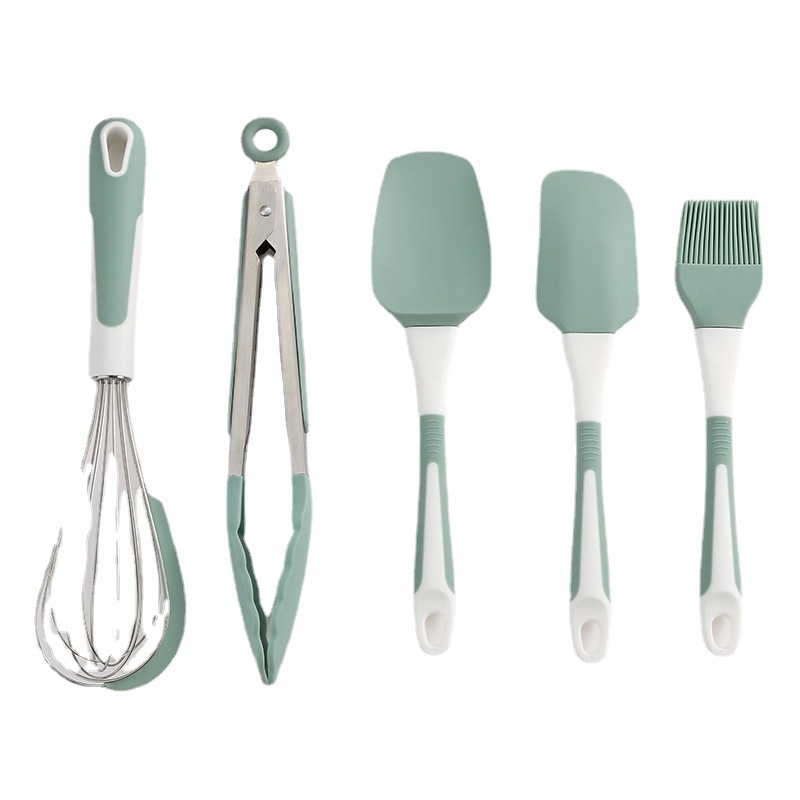 Set spatule din silicon – spatule rezistente la temperaturi înalte pentru prăjituri și creme, ustensile de bucătărie pentru coacere