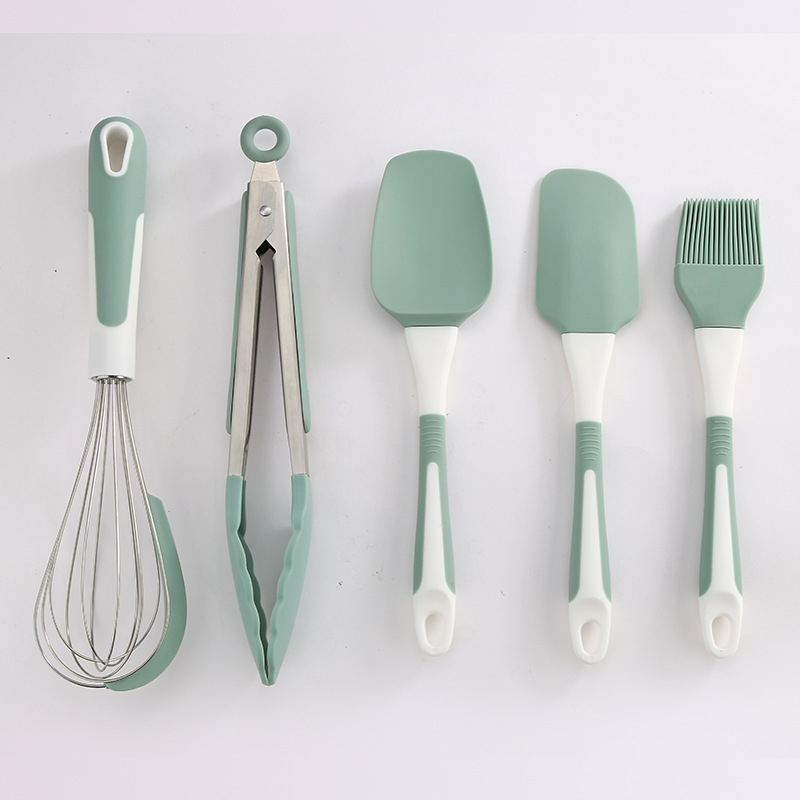 Set spatule din silicon – spatule rezistente la temperaturi înalte pentru prăjituri și creme, ustensile de bucătărie pentru coacere