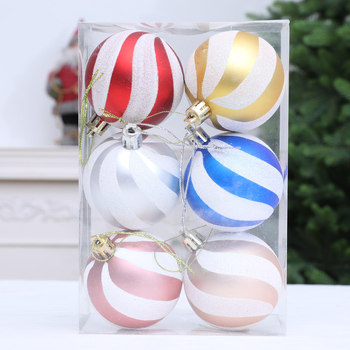 Ornament spiral pentru bradul de Crăciun – minge decorativă pictată